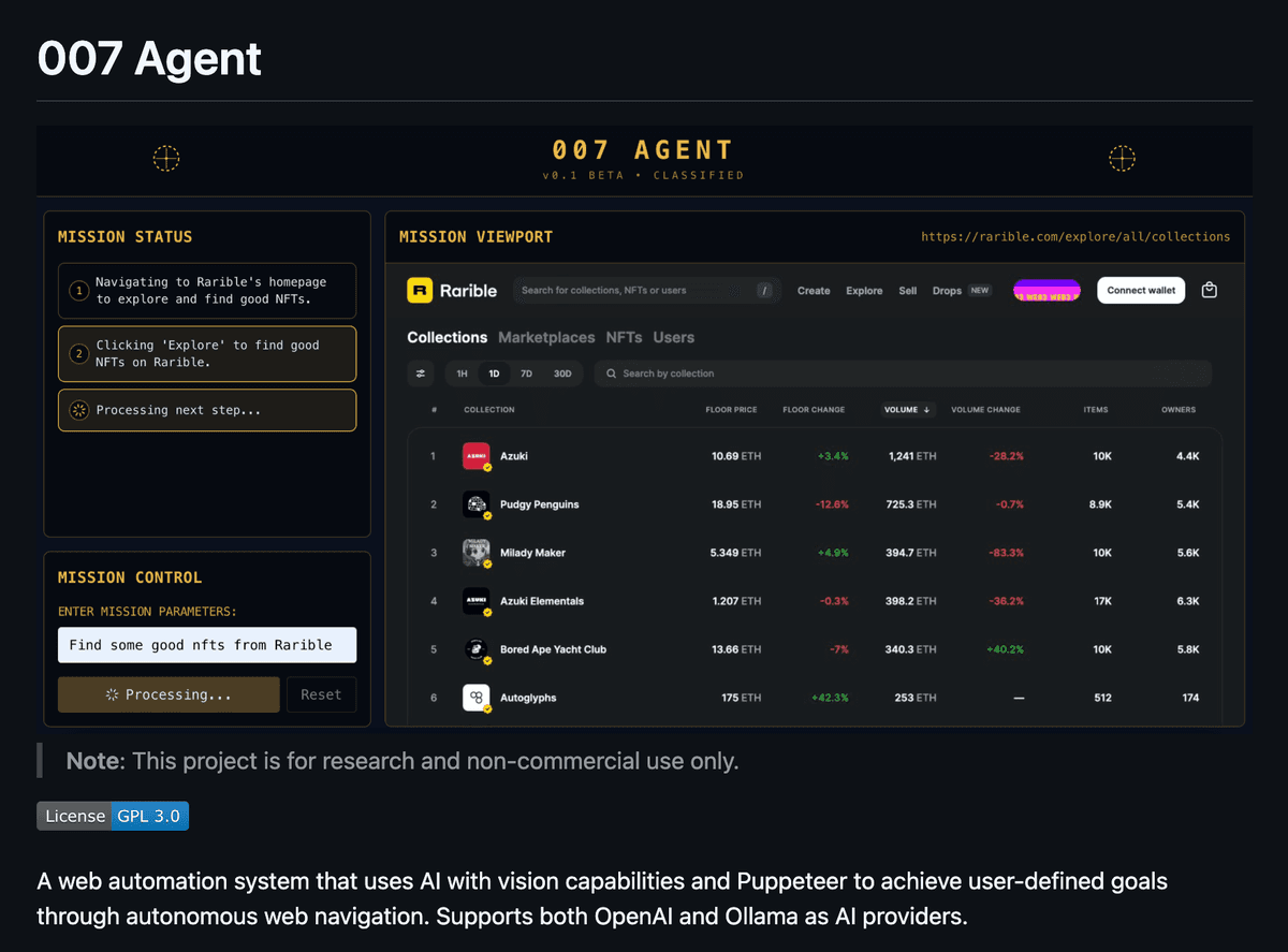 007 Agent Framework